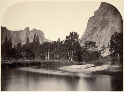 Blick vom Camp Grove, Yosemite von Carleton E. Watkins